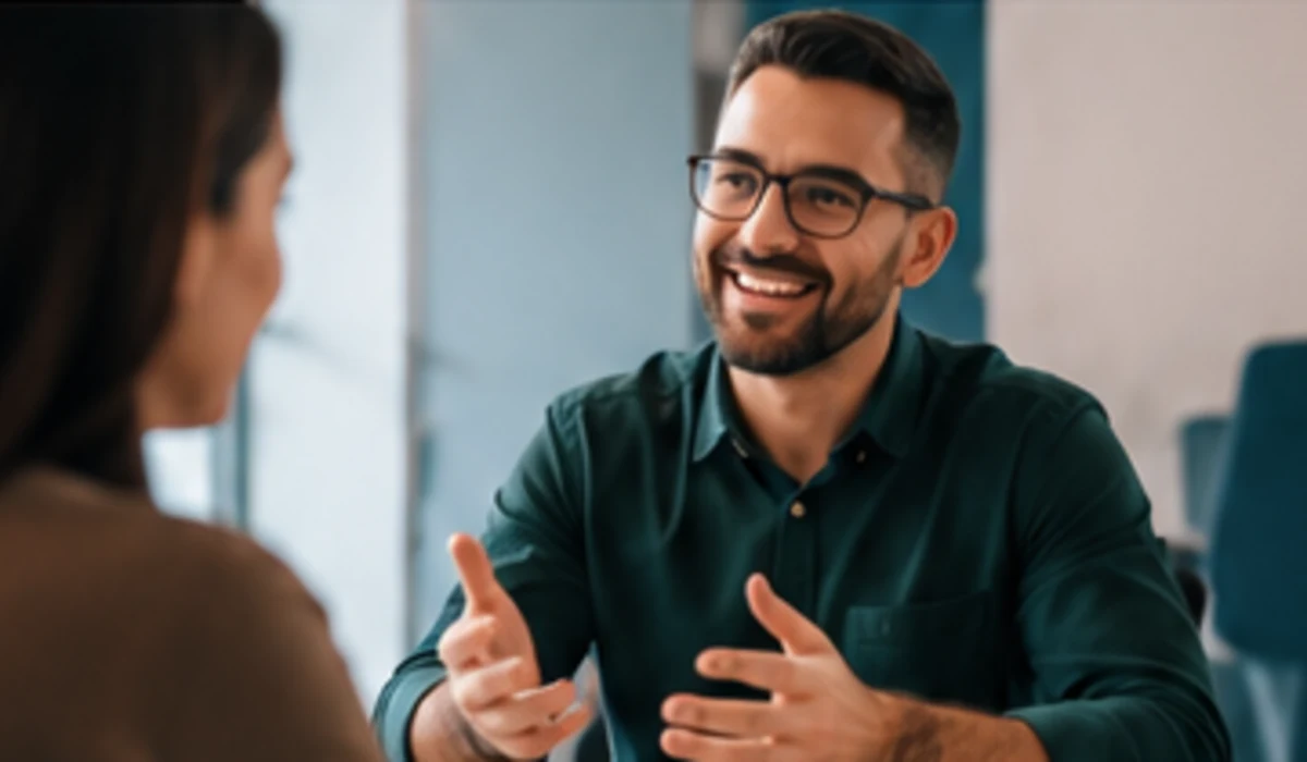 Recruiter speaking with a candidate